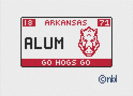 Arkansas License Plate-ALUMNI