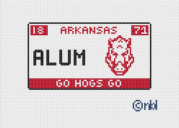 Arkansas License Plate-ALUMNI