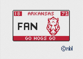 Arkansas License Plate-FAN