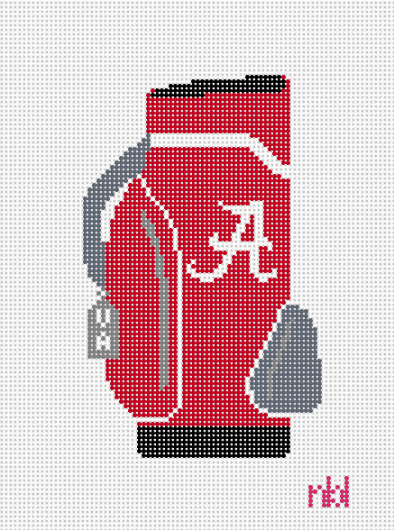Alabama Golf Bag Needlepoint Canvas - Needlepoint by Laura