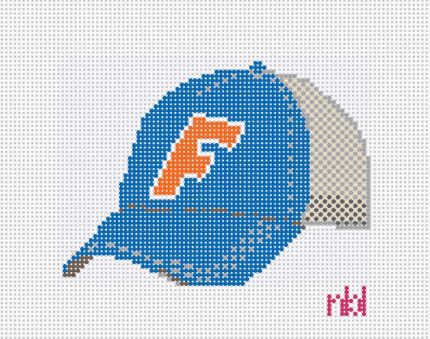 Florida Trucker Style Baseball Cap - Needlepoint by Laura