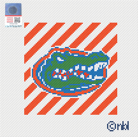 Florida Stripe Needlepoint Canvas