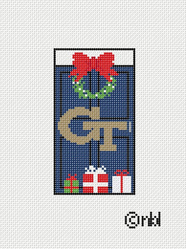 Georgia Tech Christmas Door