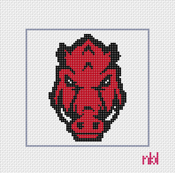 Arkansas Needlepoint Canvas- 4 inch square - Needlepoint by Laura