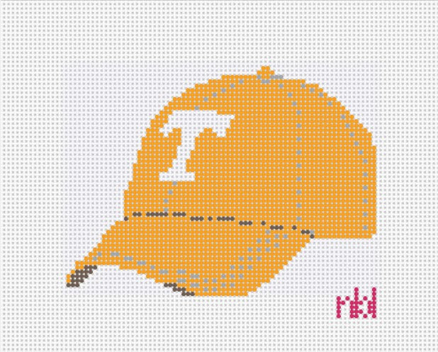 Tennessee Baseball Cap - Needlepoint by Laura