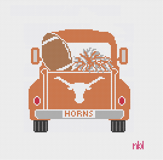 Texas Vintage Truck - Needlepoint by Laura