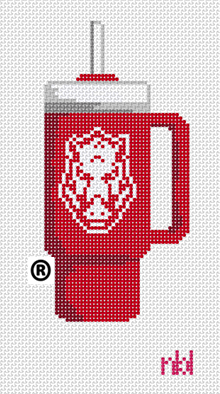 Arkansas Tumbler - Needlepoint by Laura