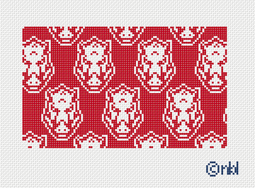 Arkansas Hog Sunglass Case Canvas 3 x 6