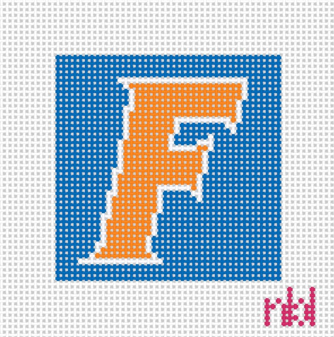 Florida Mini Square - Needlepoint by Laura