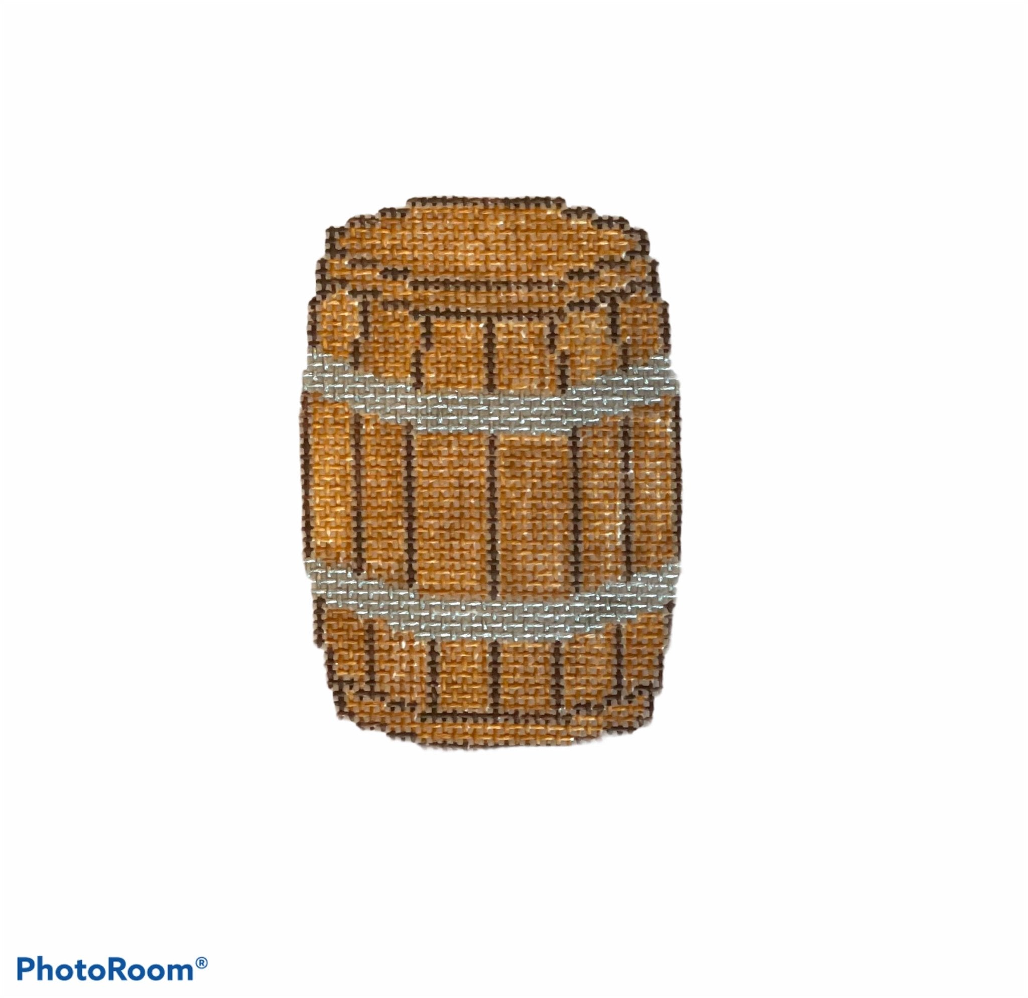 Bourbon Barrel Canvas 2 by 3 - Needlepoint by Laura