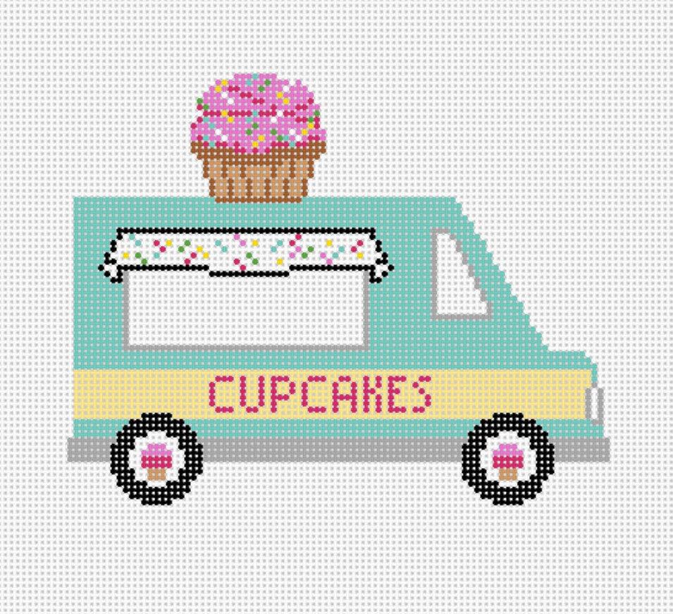 Cupcake Truck - Needlepoint by Laura