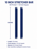 Stretcher Bars- 3D 10 inch pair-1