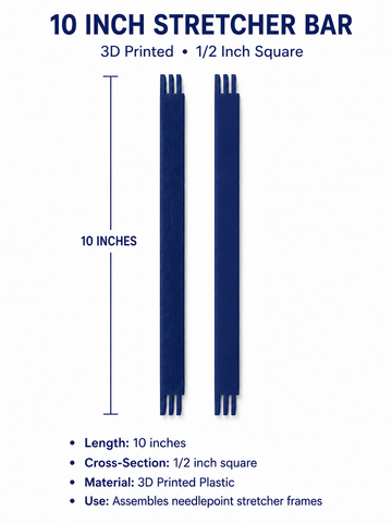 Stretcher Bars- 3D 10 inch pair