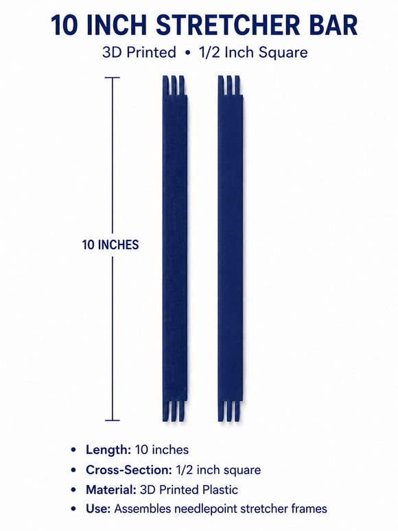 Stretcher Bars- 3D 10 inch pair