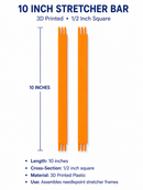 Stretcher Bars- 3D 10 inch pair-5
