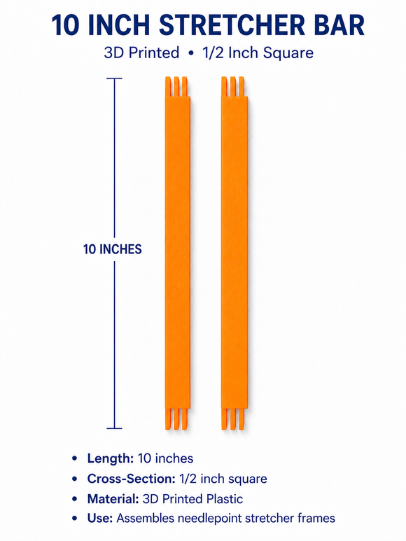Stretcher Bars- 3D 10 inch pair