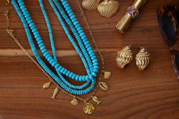 10mm Tradd Turquoise Necklace  - Belle of the Ball Collection