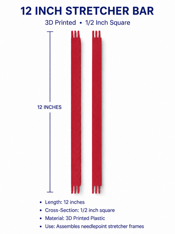 Stretcher Bars- 3D 12 inch pair