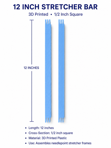 Stretcher Bars- 3D 12 inch pair - 0