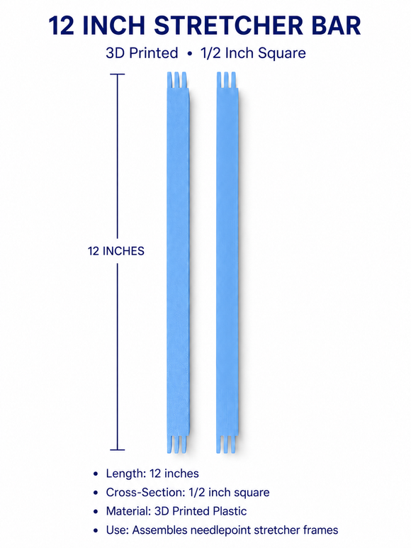 Stretcher Bars- 3D 12 inch pair