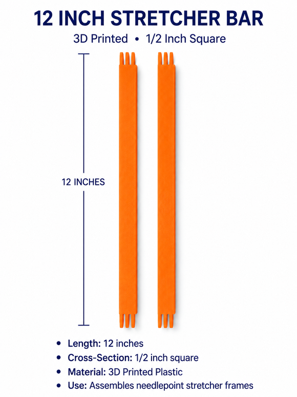 Stretcher Bars- 3D 12 inch pair