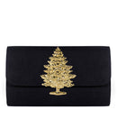 Avery Clutch - Black - XL Gold Charms-10