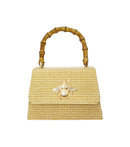 Straw Lulu Bag with Bamboo Handle-14