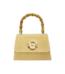 Straw Lulu Bag with Bamboo Handle-15