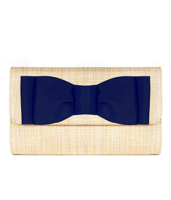 Avery Straw Clutch - Pinch Bow