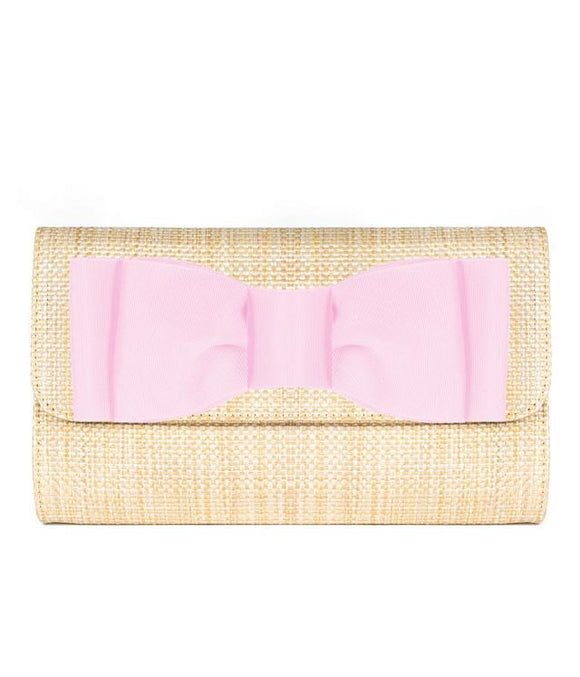 Avery Straw Clutch - Pinch Bow