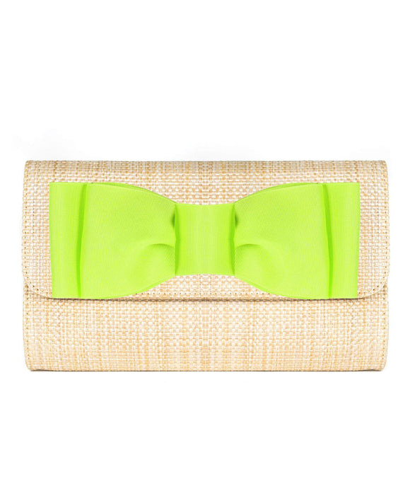 Avery Straw Clutch - Pinch Bow