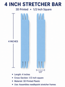 Stretcher Bars- 3D 4 inch pair-2