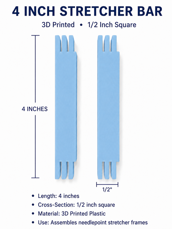 Stretcher Bars- 3D 4 inch pair
