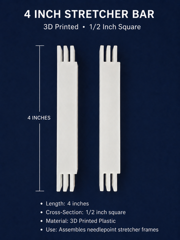Stretcher Bars- 3D 4 inch pair