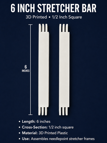 Stretcher Bars- 3D 6 inch pair