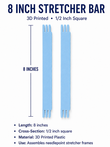 Stretcher Bars- 3D 8 inch pair - 0