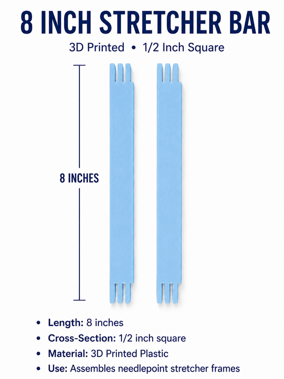 Stretcher Bars- 3D 8 inch pair