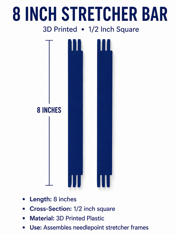 Stretcher Bars- 3D 8 inch pair