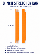 Stretcher Bars- 3D 8 inch pair-4