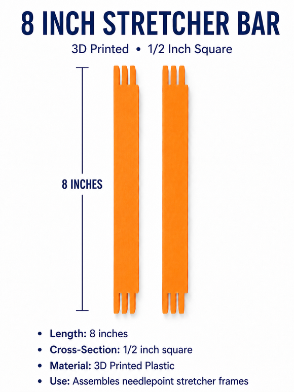 Stretcher Bars- 3D 8 inch pair