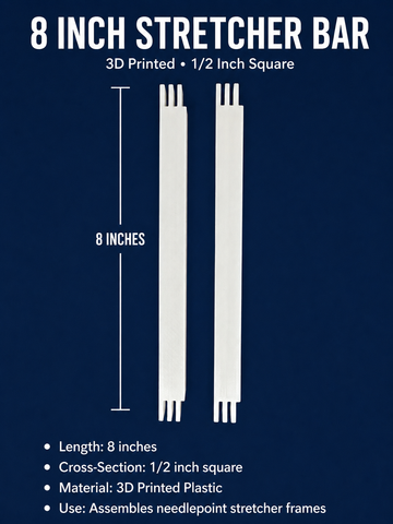 Stretcher Bars- 3D 8 inch pair