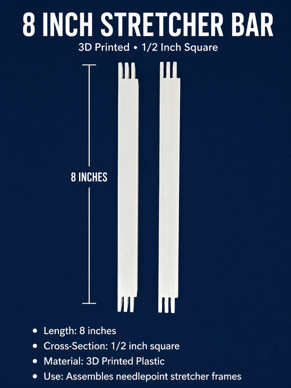 Stretcher Bars- 3D 8 inch pair