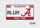 Alabama License Plate- ALUMNI-1