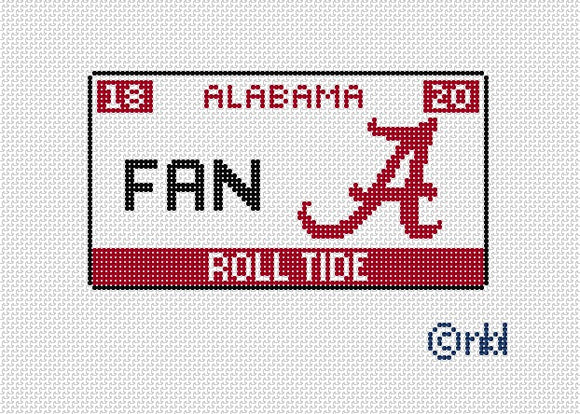 Alabama License Plate- FAN
