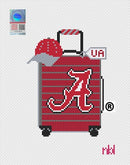 Alabama Travel Suitcase Needlepoint Canvas-1