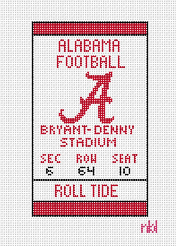 Alabama Ticket Mini Flag Kit - 0