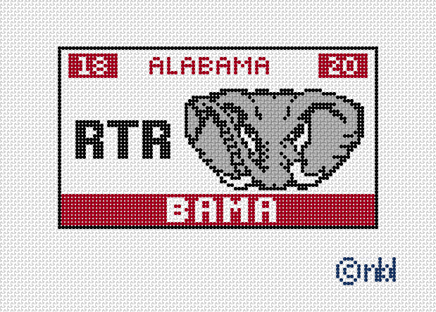 Alabama License Purse Insert- 13 mesh