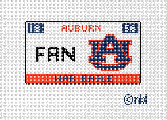 Auburn License Plate-FAN