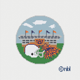 Auburn Football Stadium Needlepoint Canvas