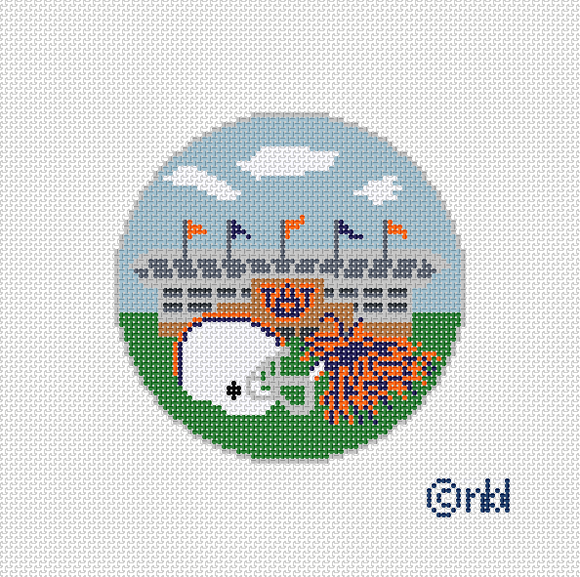 Auburn Football Stadium Needlepoint Canvas